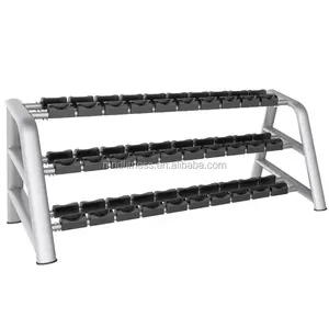 MND FITNESS Unique Outlook Three Rows Dumbbell Rack Gym Equipment