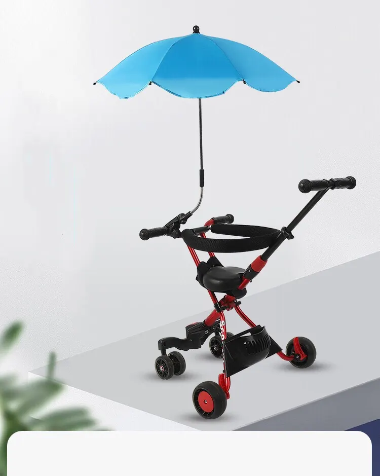 Spot baby stroller umbrella bend lightweight children tricycle umbrella UV protection baby cart umbrella parasol for Travel