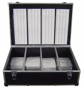Aluminum CD/DVD Storage Box Flight Case With Numbered Sleeves Holds Upto 1000 Disks