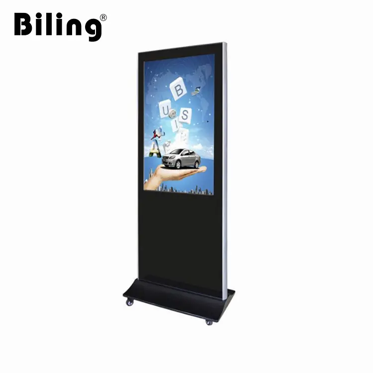 47 inç kablosuz 3G Wifi zemin standı lcd dokunmatik reklam ekranı LCD dokunmatik ekran reklam ekranı