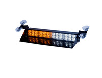 Luces estroboscópicas de seguridad a prueba de polvo para coche, luces de advertencia de visera Led ámbar/blanco,