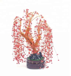 Árbol de cristal de jade natural <span class=keywords><strong>bonsai</strong></span> verde Aventurina árbol de <span class=keywords><strong>sauce</strong></span> <span class=keywords><strong>llorón</strong></span> para la decoración - Product Image 4