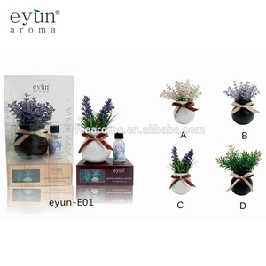 热卖 EYUN E01 玻璃瓶容器装饰芦苇花分散器