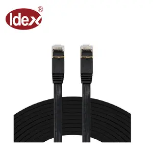 Kabel Jaringan Lan Datar Berpelindung 10GB (STP) Cat 7 Ethernet 50 Kaki, Kabel Jaringan Lan Datar dengan RJ45