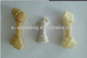 ペットフード工場プライベートラベル生皮結び目骨犬歯科咀嚼犬歯洗浄骨 - Product Image 5