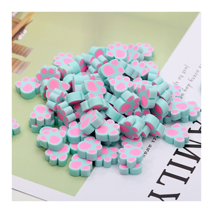 Morceaux de tranches de pattes de <span class=keywords><strong>chien</strong></span> en argile polymère, empreintes pour visqueuses, 15*5mm, 10 pièces - Product Image 1