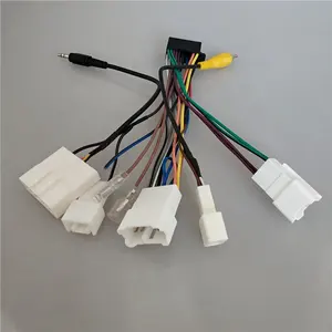 Adaptador Universal de arnés de cables para DVD de coche, reproductor de Cd, Radio, arnés de cable para 2017