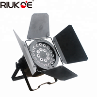 Iluminación LED para Escenarios Interiores, Luz Par RGBWA+UV 24x18W, Certificación CE, Pantalla LCD, Control DMX512, Focos de 5/9 Canales