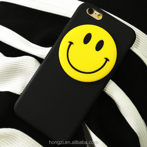 Tout compris en silicone doux Dessin Animé sourire visage manchon pour <span class=keywords><strong>IPhone</strong></span> 6 6s <span class=keywords><strong>7</strong></span> <span class=keywords><strong>7</strong></span> plus GD smiley visage mobile coque de téléphone housse - Product Image 3