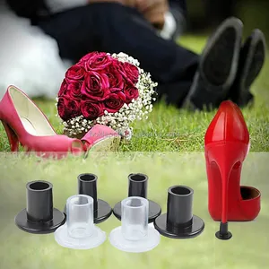高跟鞋保护器透明鞋跟塞子，用于婚礼或户外活动高跟鞋保护鞋HA01505