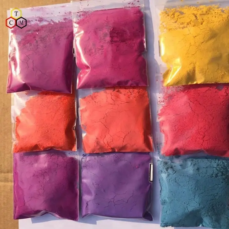 Pigmentos fotocromáticos para cambiar el color de pintura de color ultravioleta cambio en polvo en sol