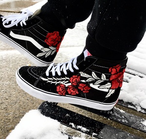 Benutzer definierte Spitze Blume Rose gestickte <span class=keywords><strong>Patch</strong></span> Stickerei auf Applikation für Schuhe Stoff DIY nähen - Product Image 5