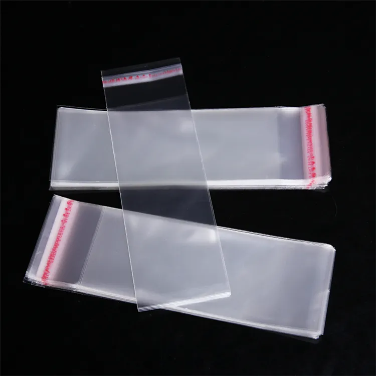 BOPP Clear Plastic Protective Resealable Cello Bag Plastic Envelope Cellophane Sleeve