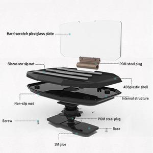 El último Smartphone Head UP Display Dashboard Proyector Soporte automático inalámbrico Hud Navegación móvil - Product Image 6