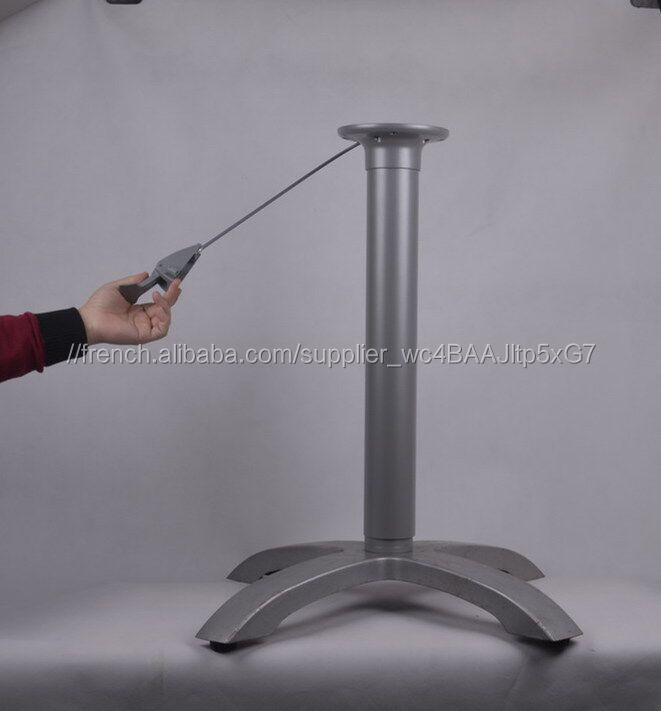 En aluminium rustig pieds de table relevable table basse