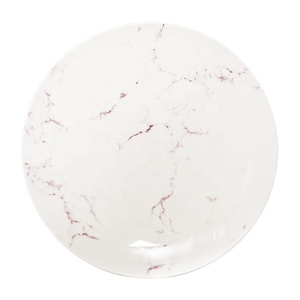 Assiettes en céramique avec logo personnalisé, dédie aux hommes, vente en gros, plats en porcelaine de marbre, bon marché - Product Image 3