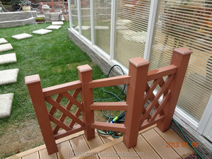 Installation facile résister à l'usure du support rampe main courante WPC tube de poteau carré - Product Image 6