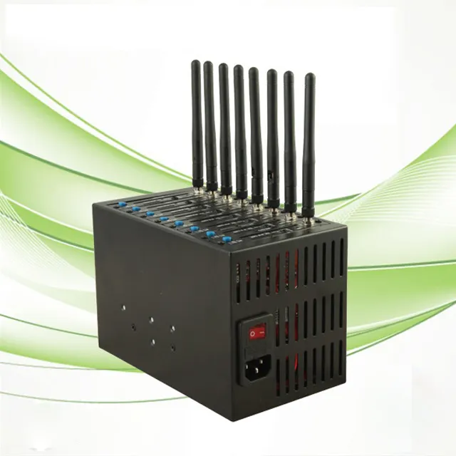 Wavecom โมเด็ม Gsm Gateway 8พอร์ต,รองรับหลายซิมสถานีอากาศสระน้ำโมเด็ม Gsm รองรับการ์ดข้อมูล3G