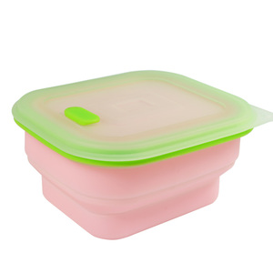 Shenzhen mayor FDA plegable de silicona almuerzo caja con tapa - Product Image 2