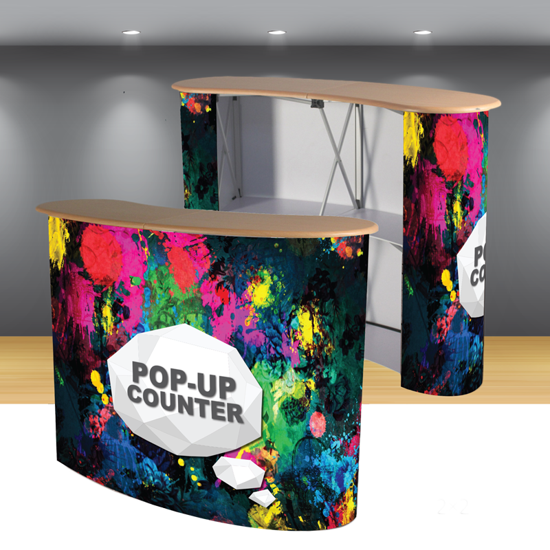 Полноцветная Портативная подставка для подиума с принтом