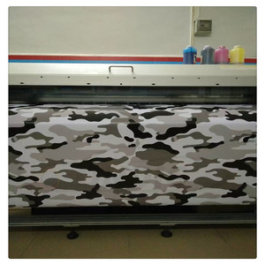 Pour Automobiles et motos autocollants 1.52m x 30m noir blanc neige Camouflage vinyle Film arctique Camouflage vinyle - Product Image 2