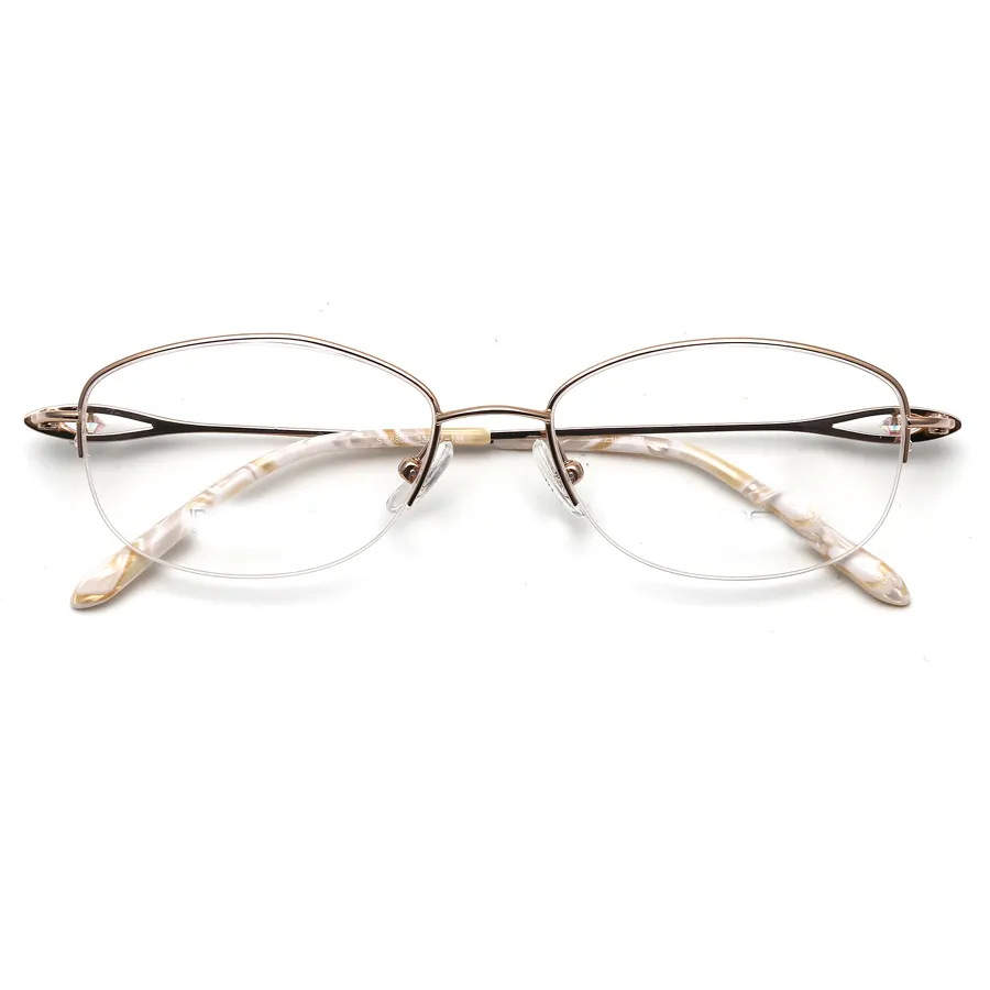 ST8803 100% Zuiver Titanium Brillen Optische Frames Brillen Voor Vrouw