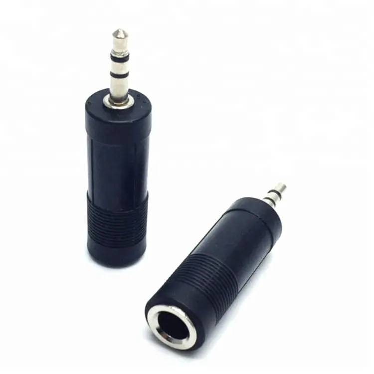 3.5mm 1/8 inch Audio Male to 6.35mm 1/4 inch Female Jack Converter Adaptor