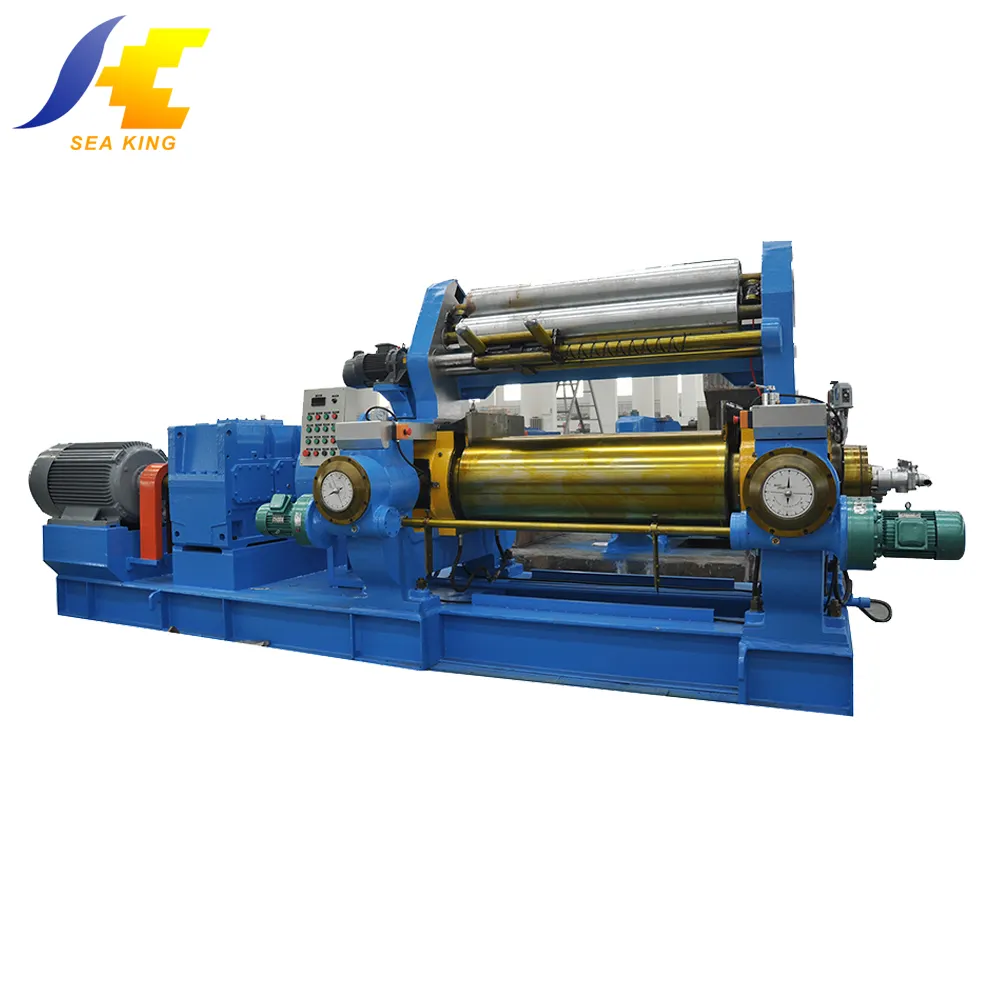 two roll rubber open mixing mill with Chrome plated roller