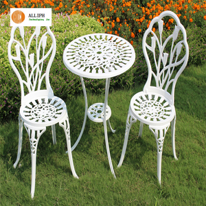 De haute Qualité En Plein Air Patio Meubles 3 pcs En Fonte D'aluminium à manger ensemble - Product Image 2