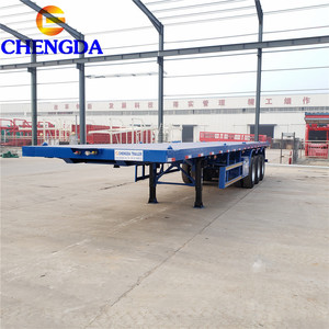 Rimorchio Pianale <span class=keywords><strong>Usato</strong></span> e Nuovo a 3 Assi per Container da 40 Piedi in Vendita - Product Image 2