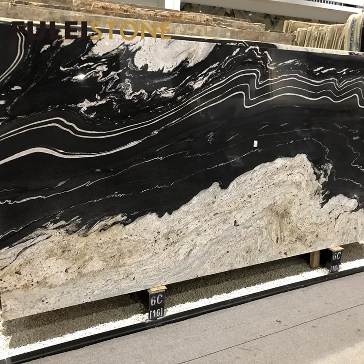 black and white granite