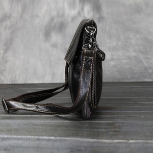 העליון גרגר עור פרה אמיתי עור פרה גברים גברים של תיק יד crosscody רצועת כתף עם רוכסן סגירה עבור ipad - Product Image 4