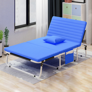 Factory Supply <strong>Adjustable</strong> Metal Frame <strong>Single</strong> Sofa <strong>Bed</strong> Folding Camping <strong>Bed</strong> for Home and Bedroom Use with Side and Cover Bag - Product Image 4