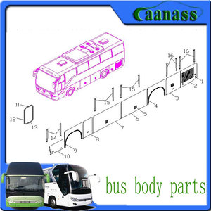 Yutong, <span class=keywords><strong>dragón</strong></span> de oro, zhong tong, ankai, higer, <span class=keywords><strong>el</strong></span> rey de largo de repuesto de automóviles piezas de autobús cuerpo - Product Image 1