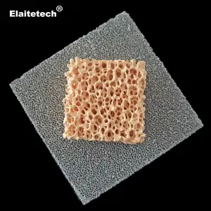 Filtre en mousse céramique réfractaire à structure réticulée, haute porosité, SiC/alumine/zircone/magnésie - Product Image 1