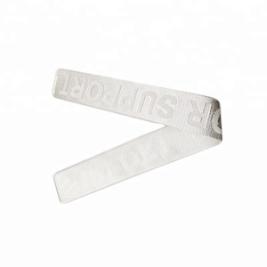 20MM Jacquard webbing tape Letter Embossed Recycled Fabric Garment Padded Nylon Webbing Tape