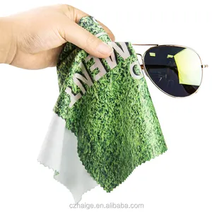 Chiffon de nettoyage de lunettes en microfibre d'impression par sublimation pour lingettes d'objectif