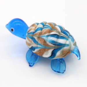 Lâmpada de vidro de murano, tartaruga de vidro fofa artesanal, estatueta de animal do mar - Product Image 4