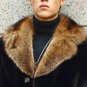 Soprabito Professionale da <span class=keywords><strong>Uomo</strong></span> Taglie Forti in <span class=keywords><strong>Pelliccia</strong></span> di Volpe, <span class=keywords><strong>Cappotto</strong></span> Lungo ed Elegante in <span class=keywords><strong>Pelliccia</strong></span> Sintetica a un Ottimo Prezzo - Product Image 2