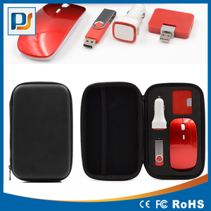 De alta calidad de viaje portátil Kit de carga inalámbrico ratón controlador Flash USB de <span class=keywords><strong>coche</strong></span> cargador y Hub USB - Product Image 3