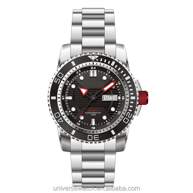 100m Water Resistant Mechanical Automatic Movement Stainless Steel Watch for Men Wristwatches U4230