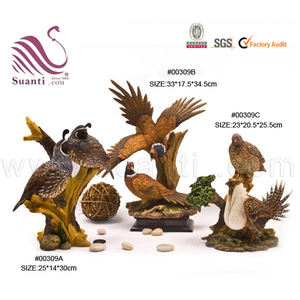 Shenzhen Üst Reçine El Boyalı Renkli Vahşi Hayvan Kuş Heykeli Ofis ve Ev Dekorasyon için - Product Image 2