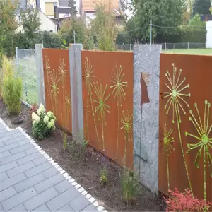 CNC aluminum alloy materials outdoor metal screen for garden fence panel