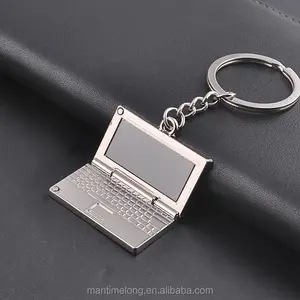 Del computer in metallo keychain del computer portatile portachiavi in lega di zinco notebook catena chiave di modo di pc