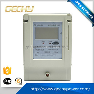 DDSY tipo monofásico electrónico de <span class=keywords><strong>prepago</strong></span> medidor de vatios-hora - Product Image 1