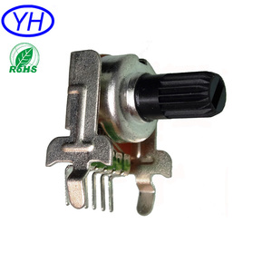 Nhà Cung Cấp Vàng Carbon Phim Cách Điện Trục Đơn Gang 12MM Quay 6 Pin <span class=keywords><strong>Potentiometer</strong></span> - Product Image 3