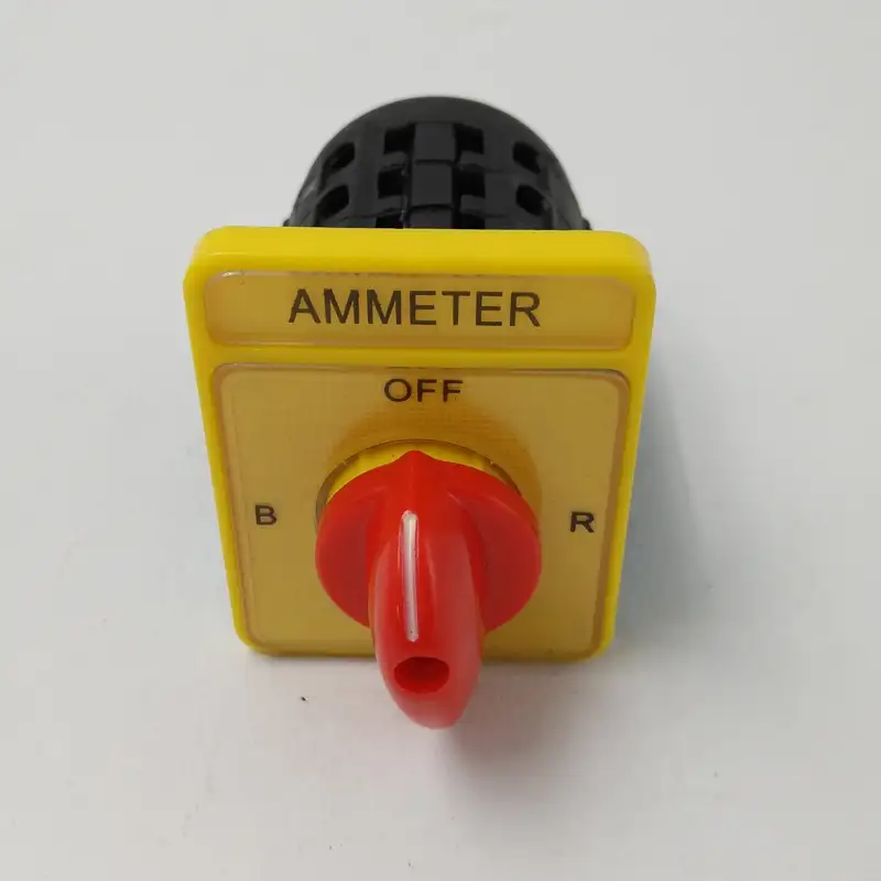 Rotary switch cam comutador rotativo amperímetro com 3 4 pólo interruptor de posição rotary selector amperímetro 20a