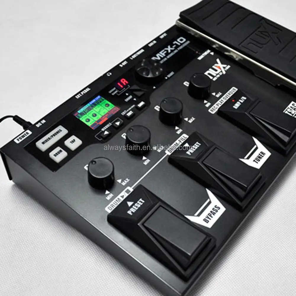 NUX MFX-10 Modeling Guitar Effects Processor 24 Classic amps, distortion pedals and acoustic models