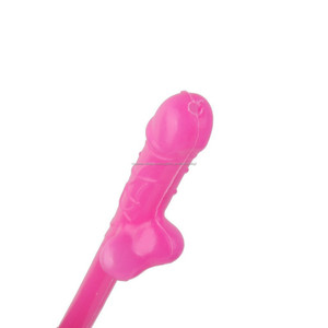 Pajita Pitillo Sorbete Popote Con Forma De Pene Con Testiculos - Product Image 5