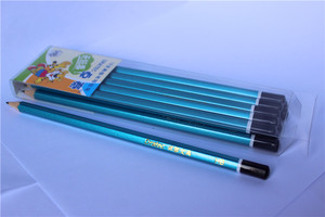 Fabricant professionnel de papeterie <span class=keywords><strong>Crayon</strong></span> en bois à plomb noir <span class=keywords><strong>laser</strong></span> métallique brillant à la mode avec extrémité trempée - Product Image 4